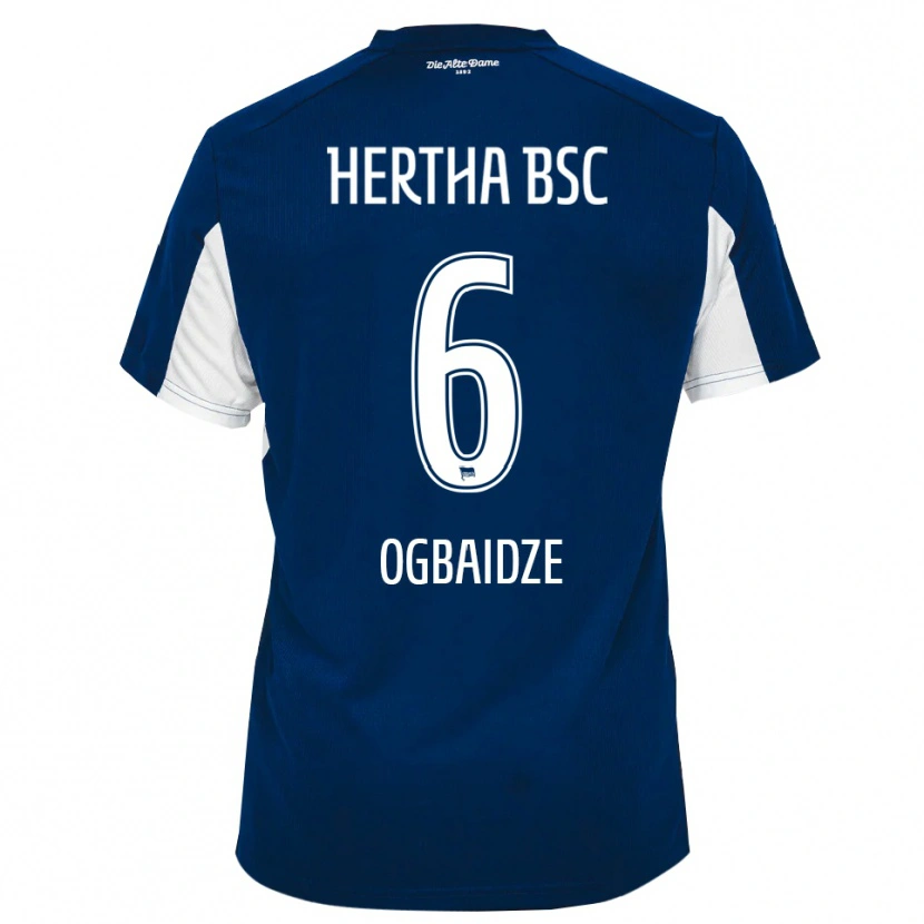Danxen Dames Shalva Ogbaidze #6 Wit Blauw Thuisshirt Thuistenue 2025/26 T-Shirt België