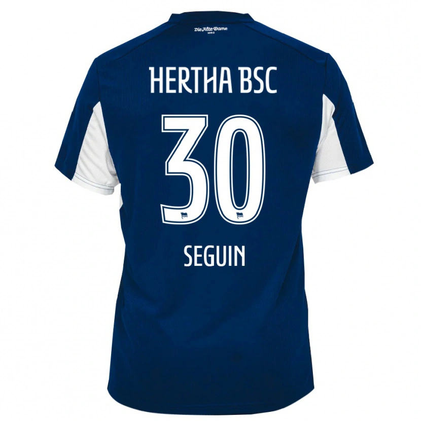 Danxen Dames Paul Seguin #30 Wit Blauw Thuisshirt Thuistenue 2025/26 T-Shirt België