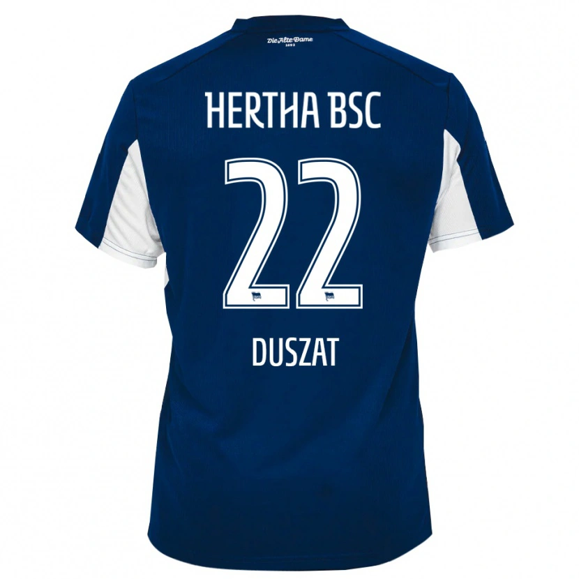 Danxen Dames Sarah Duszat #22 Wit Blauw Thuisshirt Thuistenue 2025/26 T-Shirt België