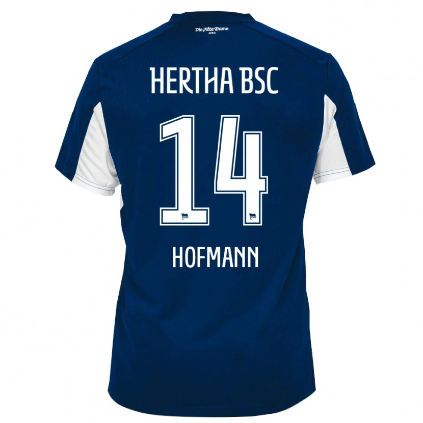 Danxen Dames Nico Hofmann #14 Wit Blauw Thuisshirt Thuistenue 2025/26 T-Shirt België