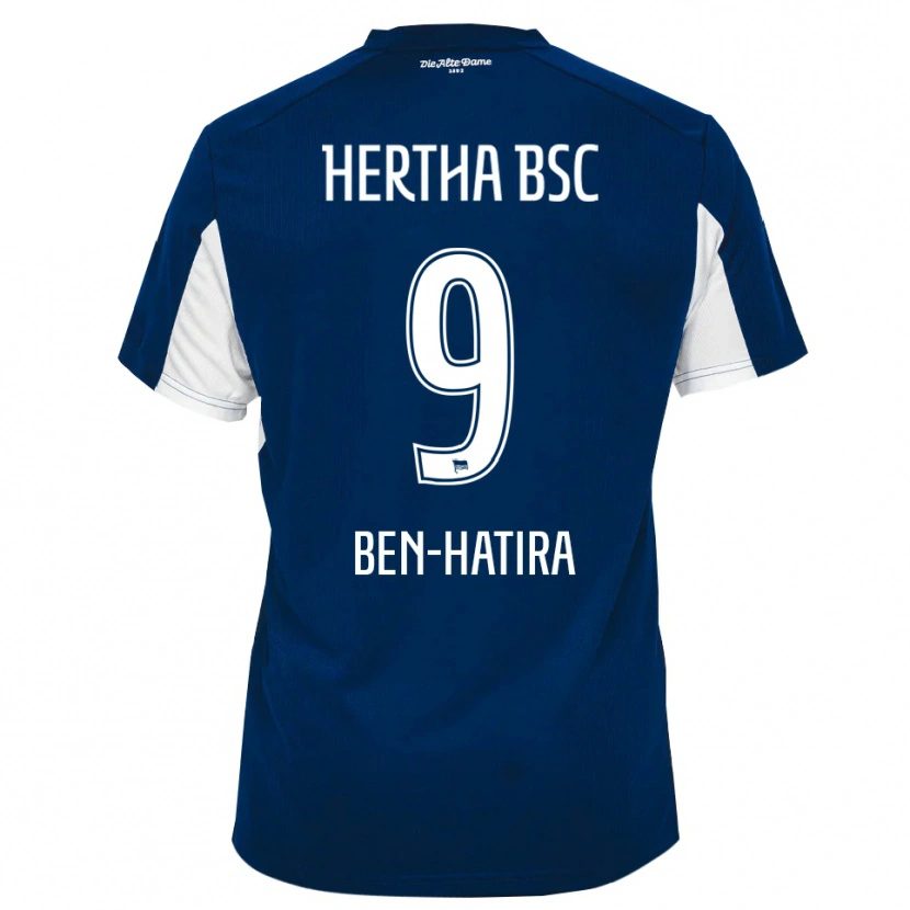 Danxen Dames Aslam Ben-Hatira #9 Wit Blauw Thuisshirt Thuistenue 2025/26 T-Shirt België