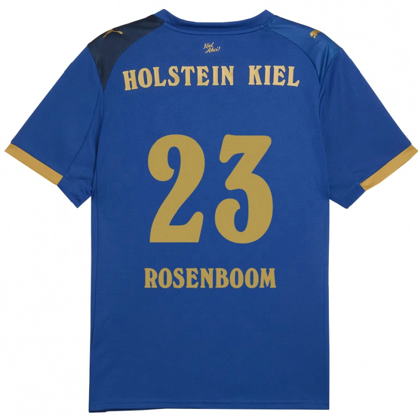 Danxen Dames Lasse Rosenboom #23 Blauw Goud Thuisshirt Thuistenue 2025/26 T-Shirt België