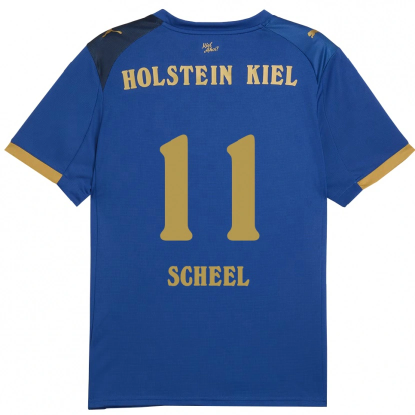 Danxen Dames Moritz Scheel #11 Blauw Goud Thuisshirt Thuistenue 2025/26 T-Shirt België