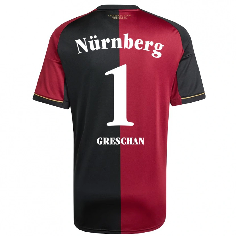 Danxen Dames Lenny Greschan #1 Bordeauxzwart Thuisshirt Thuistenue 2025/26 T-Shirt België