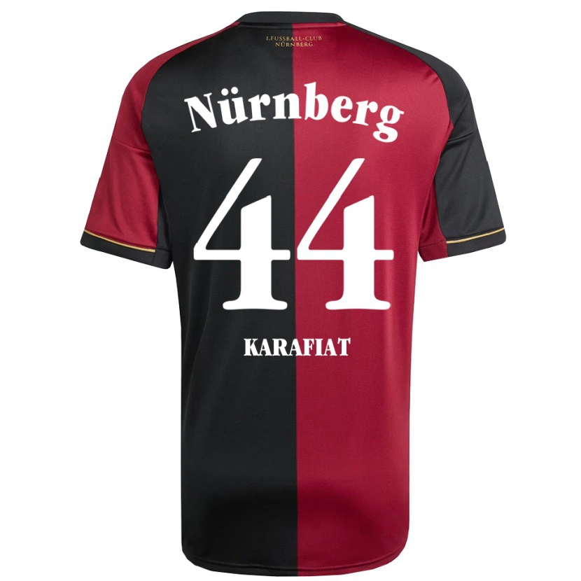 Danxen Dames Ondrej Karafiat #44 Bordeauxzwart Thuisshirt Thuistenue 2025/26 T-Shirt België