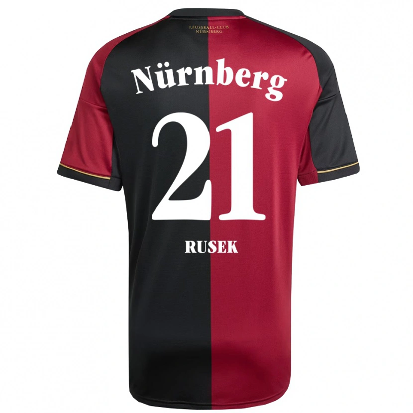 Danxen Dames Larissa Rusek #21 Bordeauxzwart Thuisshirt Thuistenue 2025/26 T-Shirt België