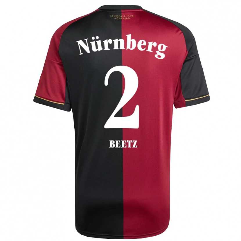 Danxen Dames Lucas Beetz #2 Bordeauxzwart Thuisshirt Thuistenue 2025/26 T-Shirt België