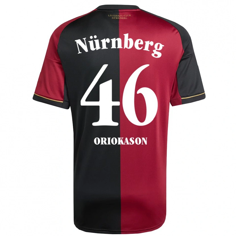 Danxen Dames Emmanuel Oriokason #46 Bordeauxzwart Thuisshirt Thuistenue 2025/26 T-Shirt België