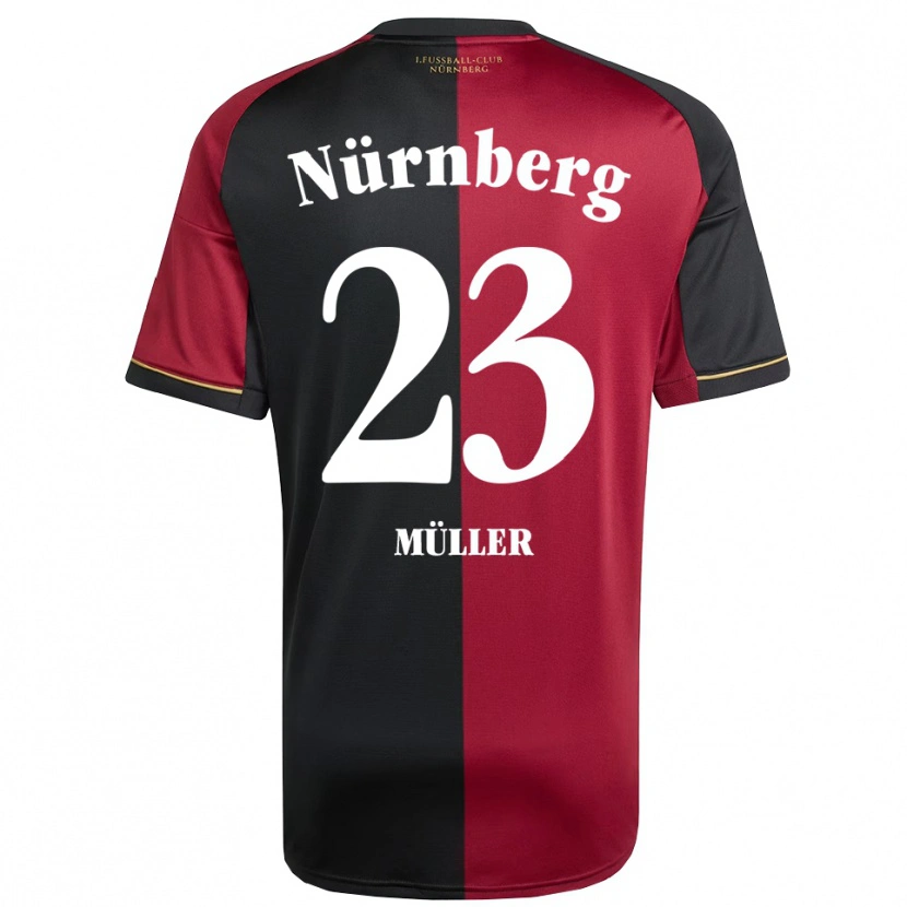 Danxen Dames Paul Müller #23 Bordeauxzwart Thuisshirt Thuistenue 2025/26 T-Shirt België