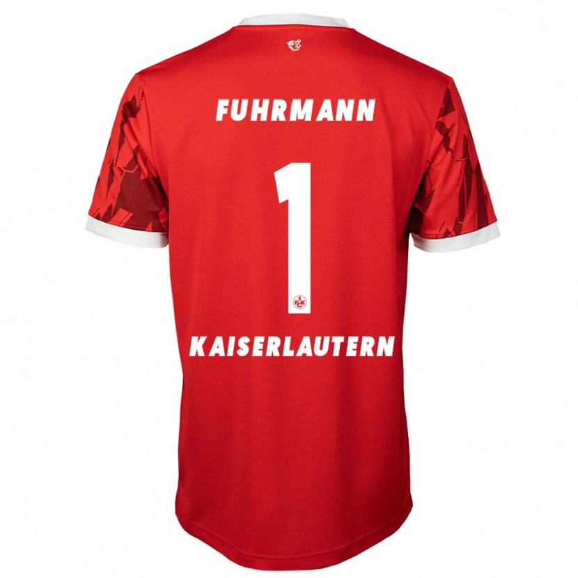 Danxen Dames Lasse Fuhrmann #1 Rood Wit Thuisshirt Thuistenue 2025/26 T-Shirt België