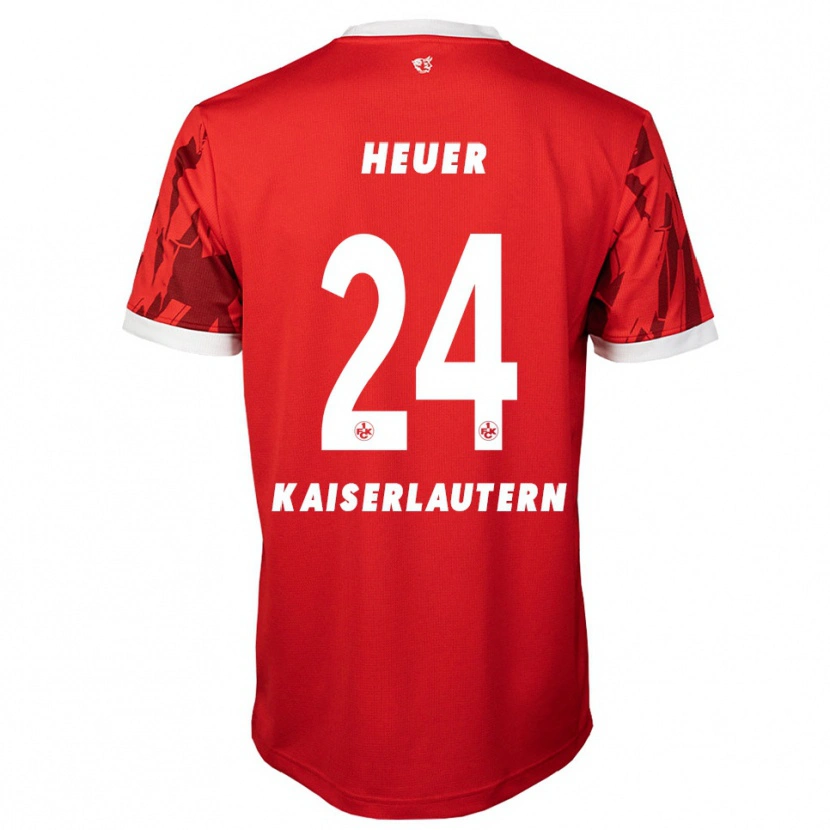Danxen Dames Jannis Heuer #24 Rood Wit Thuisshirt Thuistenue 2025/26 T-Shirt België