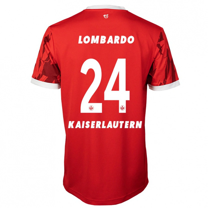 Danxen Dames Ben Lombardo #24 Rood Wit Thuisshirt Thuistenue 2025/26 T-Shirt België