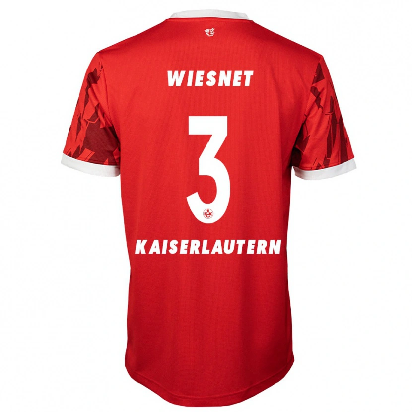 Danxen Dames Melvin Wiesnet #3 Rood Wit Thuisshirt Thuistenue 2025/26 T-Shirt België