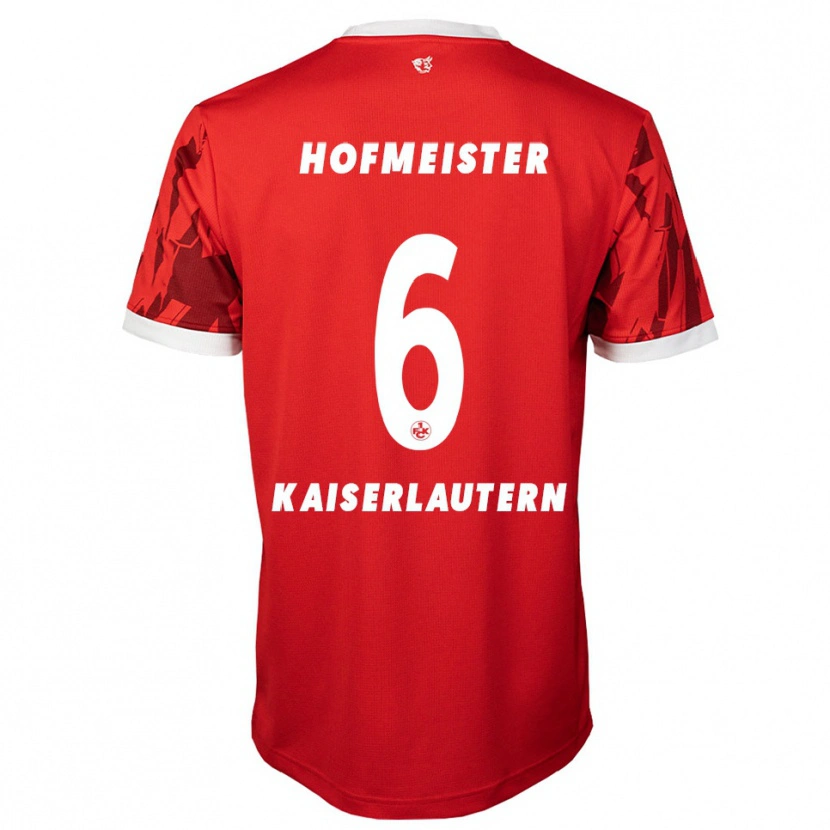 Danxen Dames Dion Hofmeister #6 Rood Wit Thuisshirt Thuistenue 2025/26 T-Shirt België