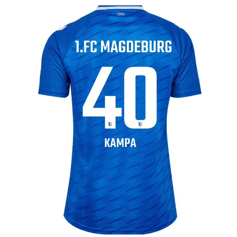Danxen Dames Robert Kampa #40 Blauw Wit Thuisshirt Thuistenue 2025/26 T-Shirt België