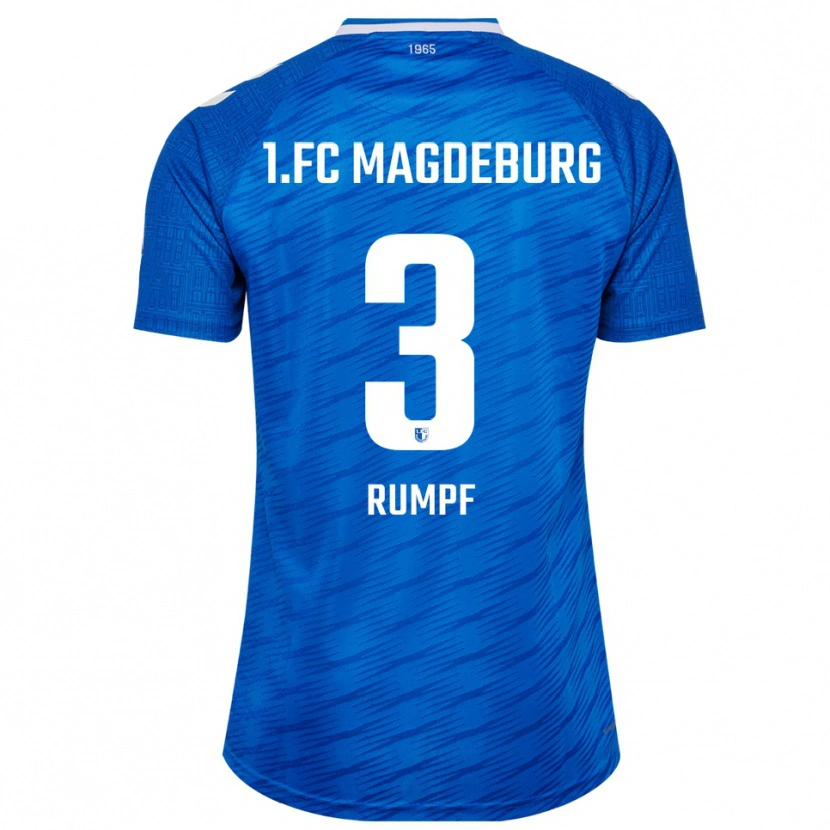 Danxen Dames Mathilda Rumpf #3 Blauw Wit Thuisshirt Thuistenue 2025/26 T-Shirt België