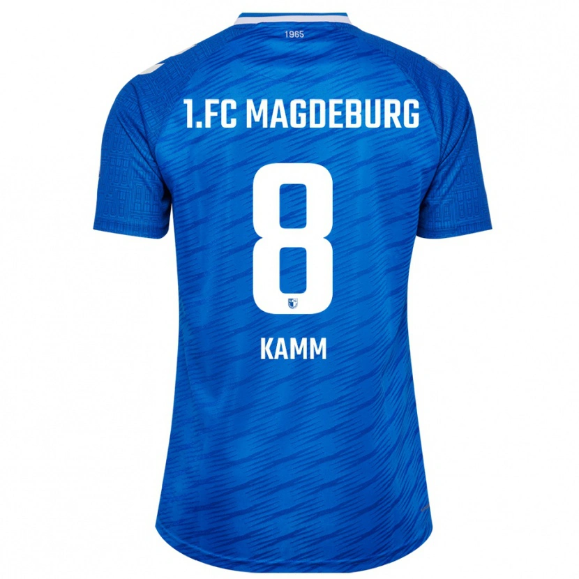 Danxen Dames Willi Kamm #8 Blauw Wit Thuisshirt Thuistenue 2025/26 T-Shirt België