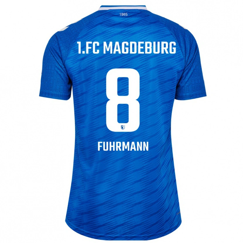 Danxen Dames Felix Fuhrmann #8 Blauw Wit Thuisshirt Thuistenue 2025/26 T-Shirt België