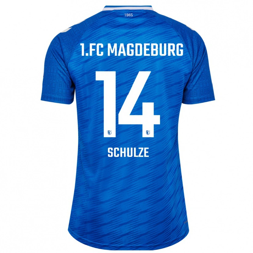Danxen Dames Conner Schulze #14 Blauw Wit Thuisshirt Thuistenue 2025/26 T-Shirt België