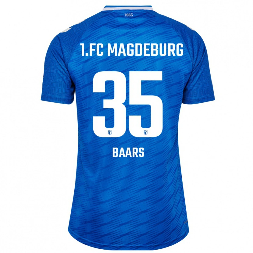 Danxen Dames Magnus Baars #35 Blauw Wit Thuisshirt Thuistenue 2025/26 T-Shirt België