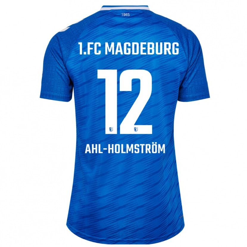 Danxen Dames Alexander Ahl-Holmström #12 Blauw Wit Thuisshirt Thuistenue 2025/26 T-Shirt België