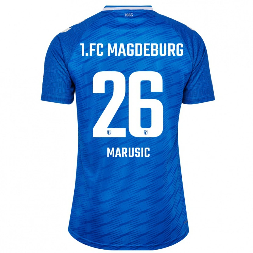 Danxen Dames Aleksa Marusic #26 Blauw Wit Thuisshirt Thuistenue 2025/26 T-Shirt België