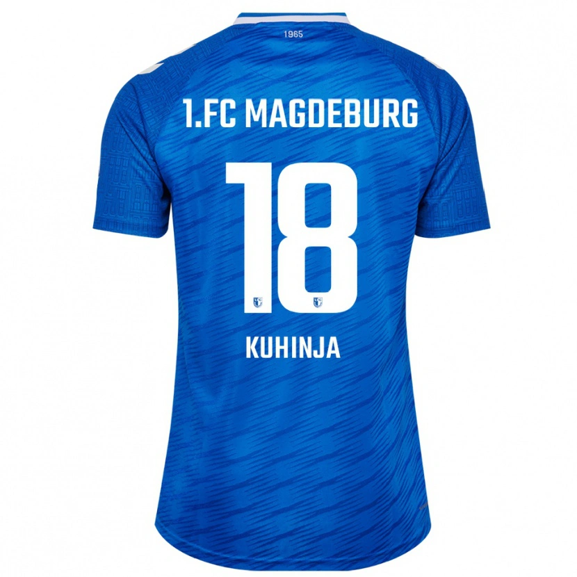 Danxen Dames Emir Kuhinja #18 Blauw Wit Thuisshirt Thuistenue 2025/26 T-Shirt België