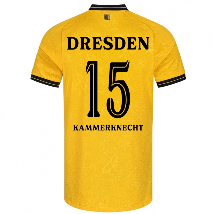 Danxen Dames Claudio Kammerknecht #15 Geel Zwart Thuisshirt Thuistenue 2025/26 T-Shirt België