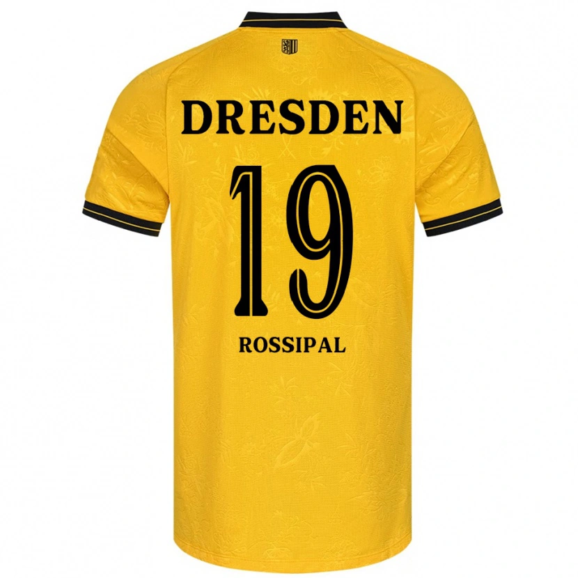 Danxen Dames Alexander Rossipal #19 Geel Zwart Thuisshirt Thuistenue 2025/26 T-Shirt België