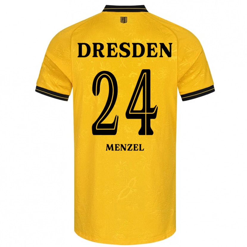 Danxen Dames Tony Menzel #24 Geel Zwart Thuisshirt Thuistenue 2025/26 T-Shirt België