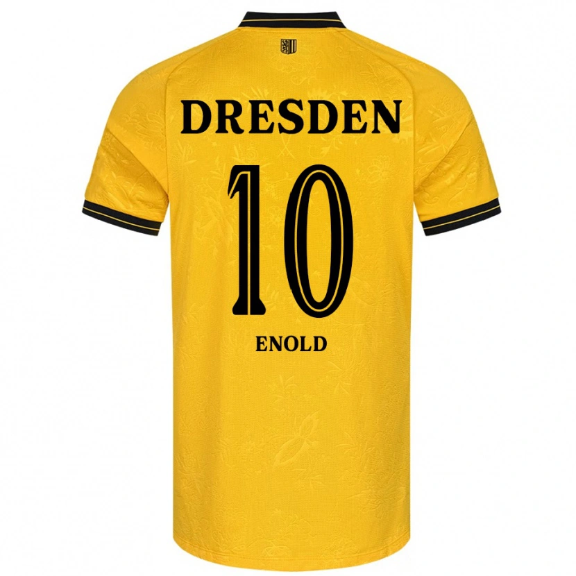 Danxen Dames Quentin Enold #10 Geel Zwart Thuisshirt Thuistenue 2025/26 T-Shirt België