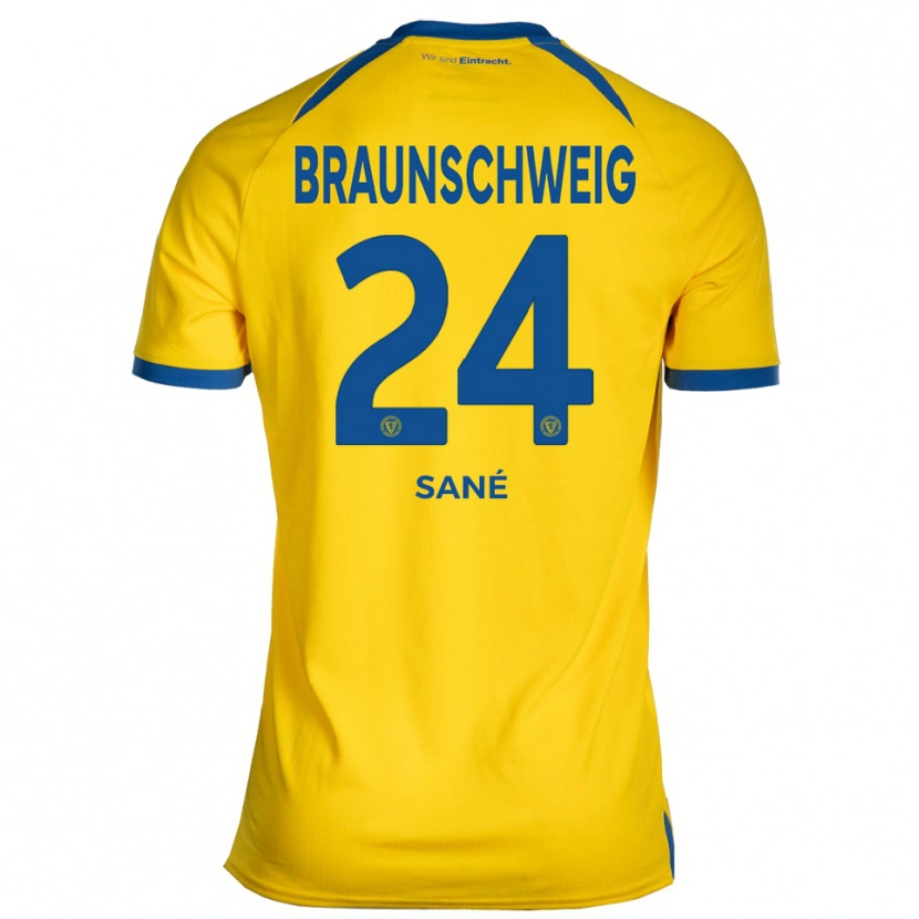 Danxen Dames Sidi Sané #24 Geel Blauw Thuisshirt Thuistenue 2025/26 T-Shirt België