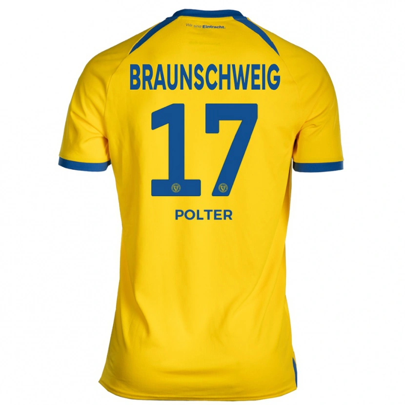 Danxen Dames Sebastian Polter #17 Geel Blauw Thuisshirt Thuistenue 2025/26 T-Shirt België
