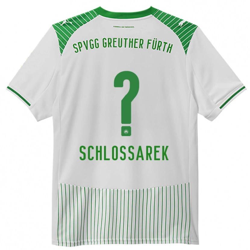 Danxen Dames Nadja Schlossarek #0 Wit Groen Thuisshirt Thuistenue 2025/26 T-Shirt België
