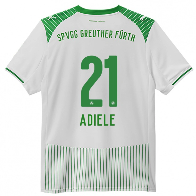 Danxen Dames Raphael Adiele #21 Wit Groen Thuisshirt Thuistenue 2025/26 T-Shirt België