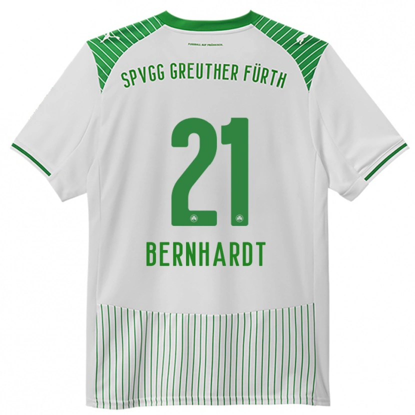 Danxen Dames Luca Bernhardt #21 Wit Groen Thuisshirt Thuistenue 2025/26 T-Shirt België