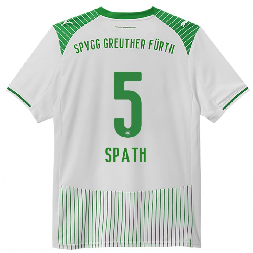Danxen Dames Dominik Spath #5 Wit Groen Thuisshirt Thuistenue 2025/26 T-Shirt België