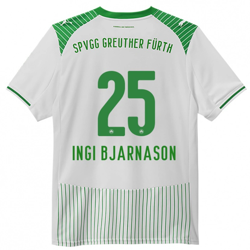 Danxen Dames Brynjar Ingi Bjarnason #25 Wit Groen Thuisshirt Thuistenue 2025/26 T-Shirt België