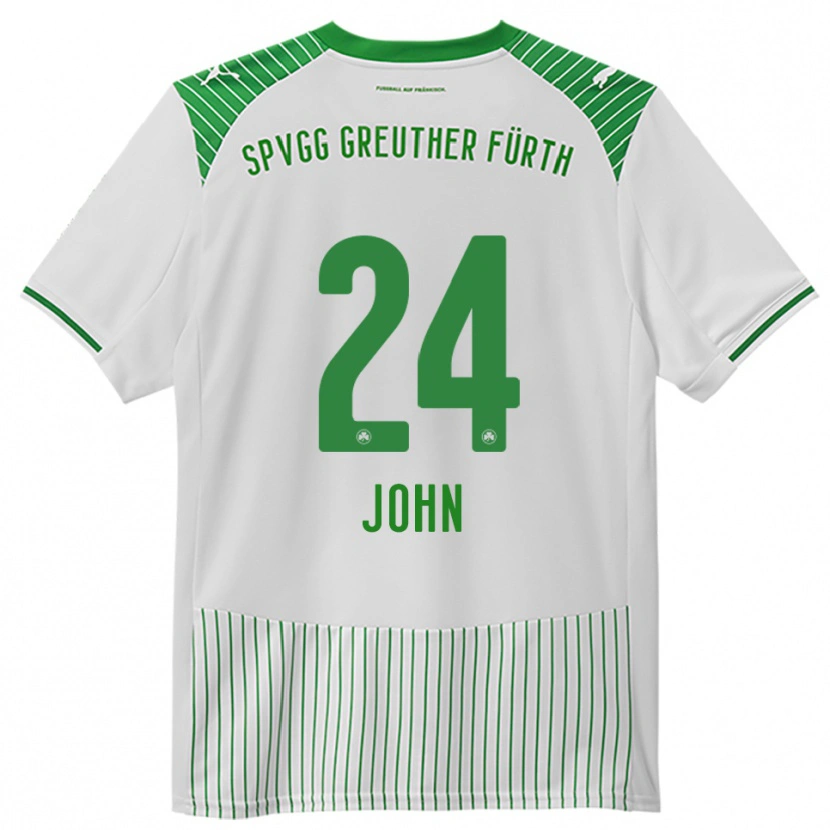 Danxen Dames Marco John #24 Wit Groen Thuisshirt Thuistenue 2025/26 T-Shirt België