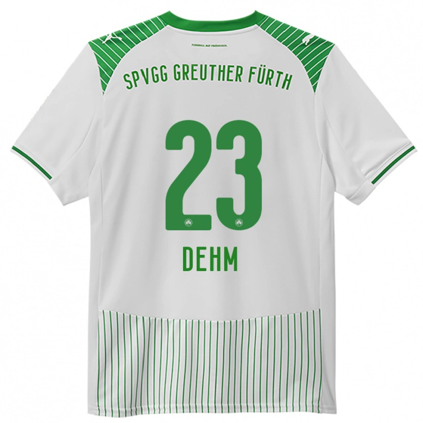 Danxen Dames Jannik Dehm #23 Wit Groen Thuisshirt Thuistenue 2025/26 T-Shirt België