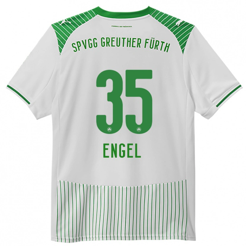 Danxen Dames Jakob Engel #35 Wit Groen Thuisshirt Thuistenue 2025/26 T-Shirt België