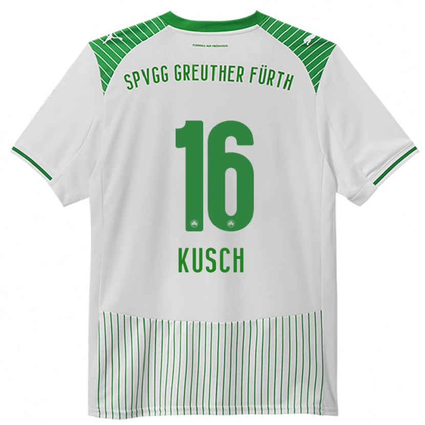 Danxen Dames Paul Kusch #16 Wit Groen Thuisshirt Thuistenue 2025/26 T-Shirt België