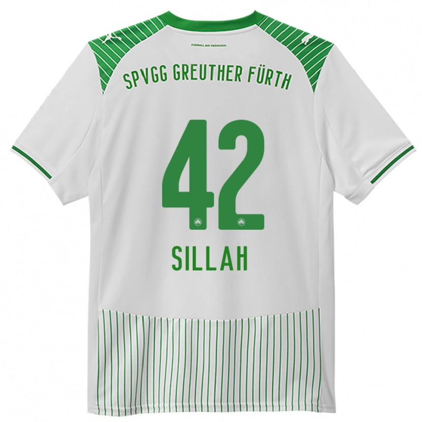 Danxen Dames Omar Sillah #42 Wit Groen Thuisshirt Thuistenue 2025/26 T-Shirt België