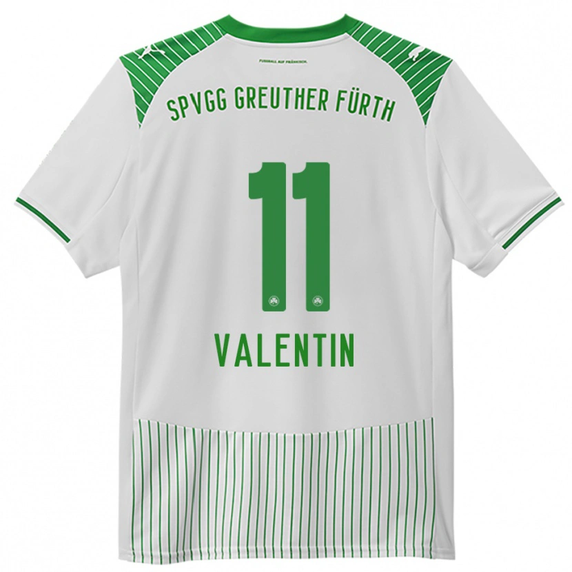 Danxen Dames Jonas Valentin #11 Wit Groen Thuisshirt Thuistenue 2025/26 T-Shirt België