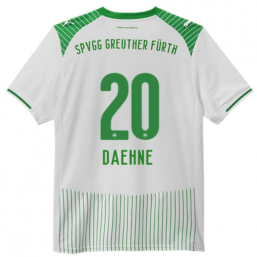 Danxen Dames Luis Daehne #20 Wit Groen Thuisshirt Thuistenue 2025/26 T-Shirt België