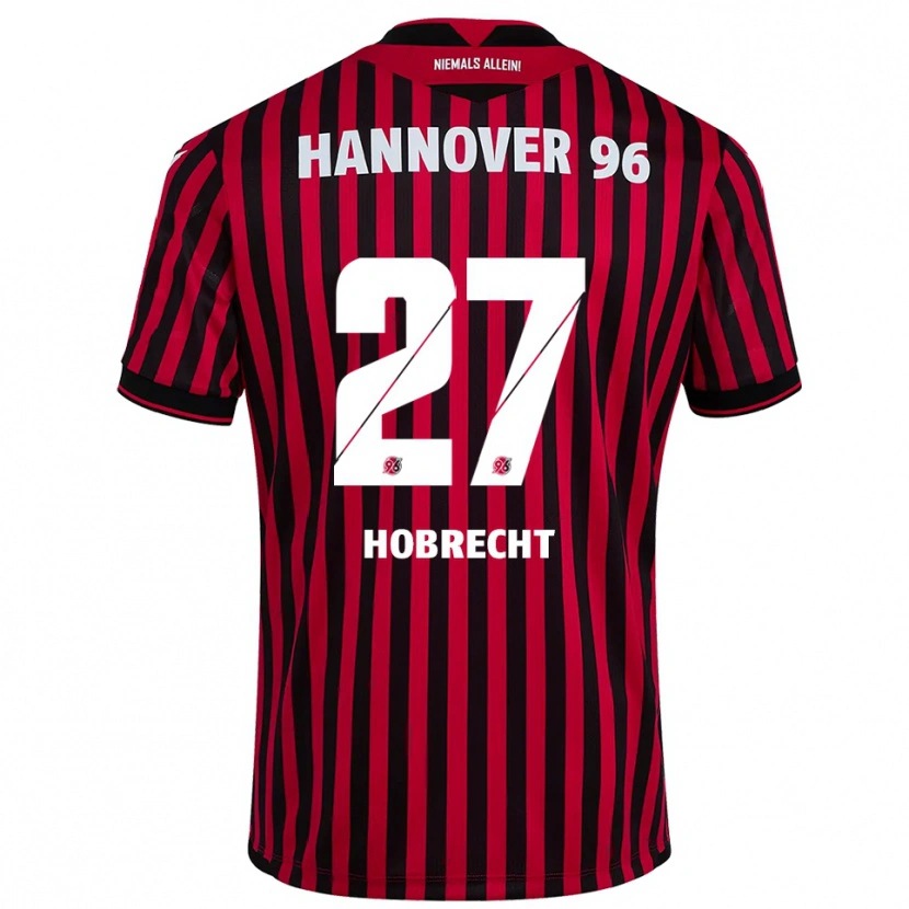 Danxen Dames Tom Hobrecht #27 Rood Zwart Thuisshirt Thuistenue 2025/26 T-Shirt België