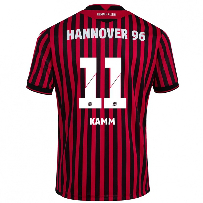 Danxen Dames Jannis Kamm #11 Rood Zwart Thuisshirt Thuistenue 2025/26 T-Shirt België
