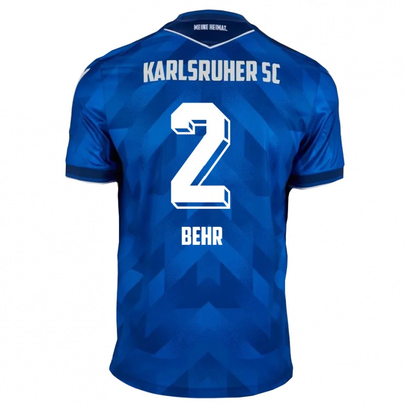 Danxen Dames Niklas Behr #2 Blauw Wit Thuisshirt Thuistenue 2025/26 T-Shirt België
