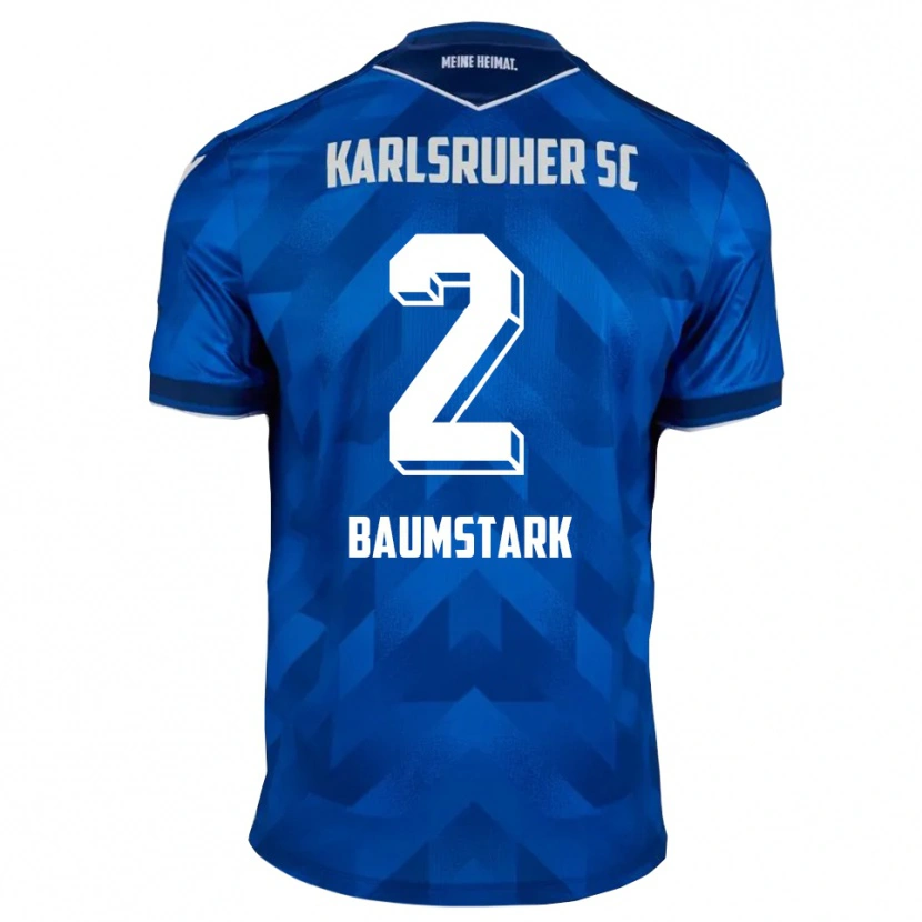 Danxen Dames Max Baumstark #2 Blauw Wit Thuisshirt Thuistenue 2025/26 T-Shirt België