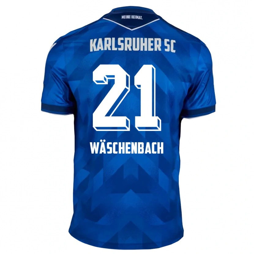Danxen Dames Meiko Wäschenbach #21 Blauw Wit Thuisshirt Thuistenue 2025/26 T-Shirt België